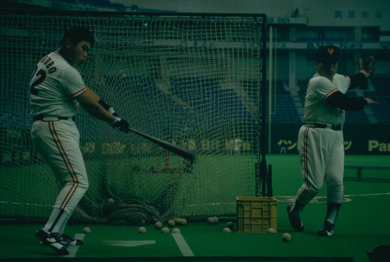 巨人に移籍したデーブ大久保を打撃指導　©Sports Graphic Number