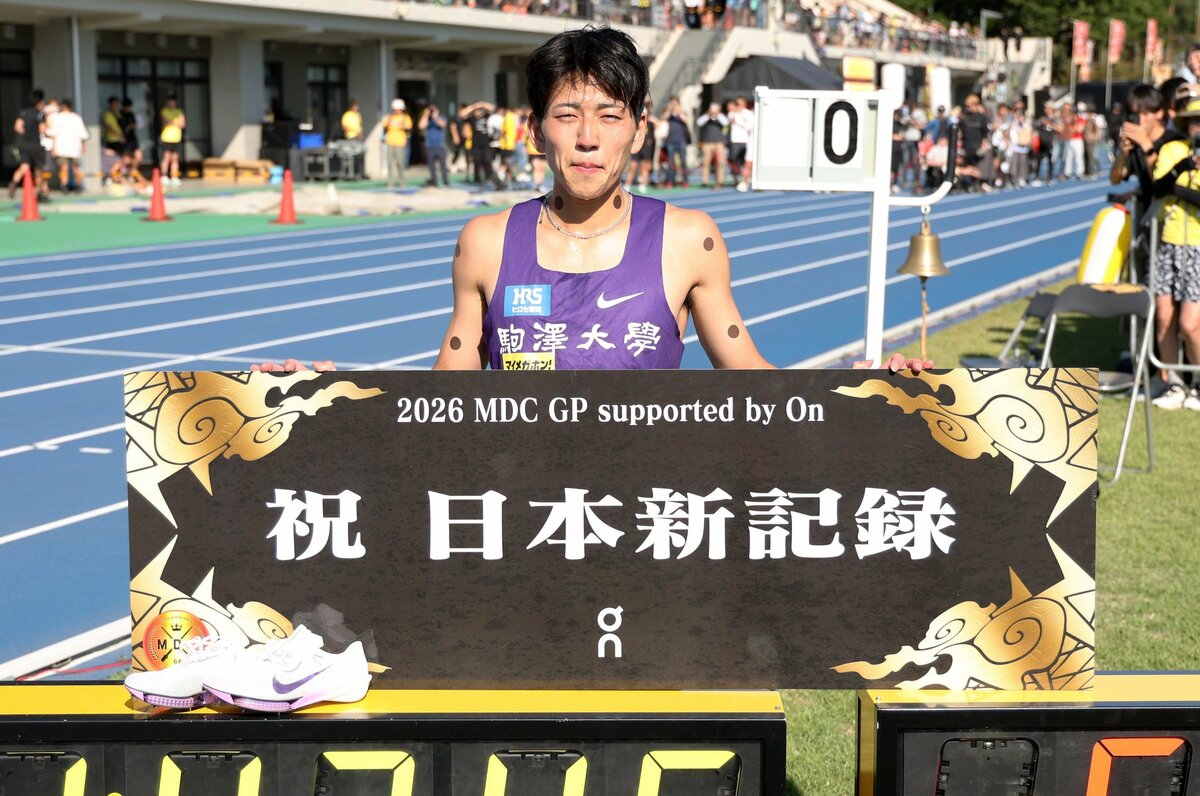 4／4）「今の日本記録では物足りない」800m日本新記録連発の落合晃19歳
