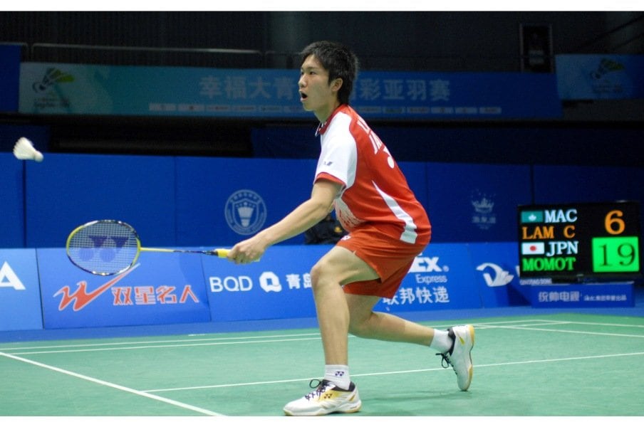 2012年、18歳時の桃田。このころから有望株として期待されていた©Getty Images