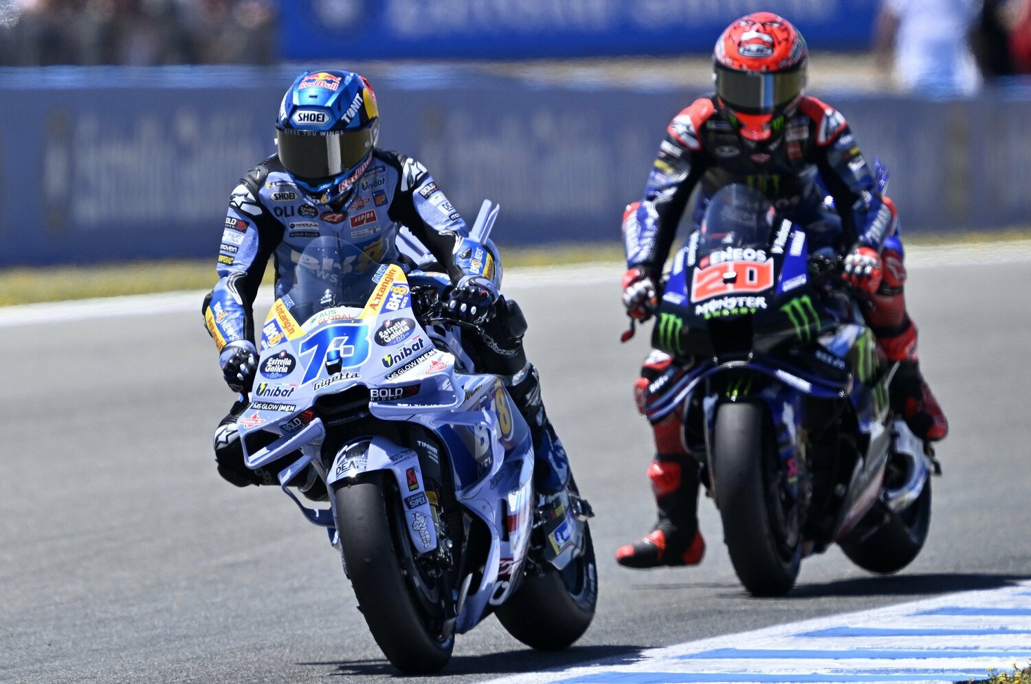 “青マルケス”ことアレックスが苦節94戦目の初勝利！ ヤマハのクアルタラロも560日ぶり表彰台で「ドゥカティ1強」に変化の兆し＜Number Web＞ photograph by Getty Images