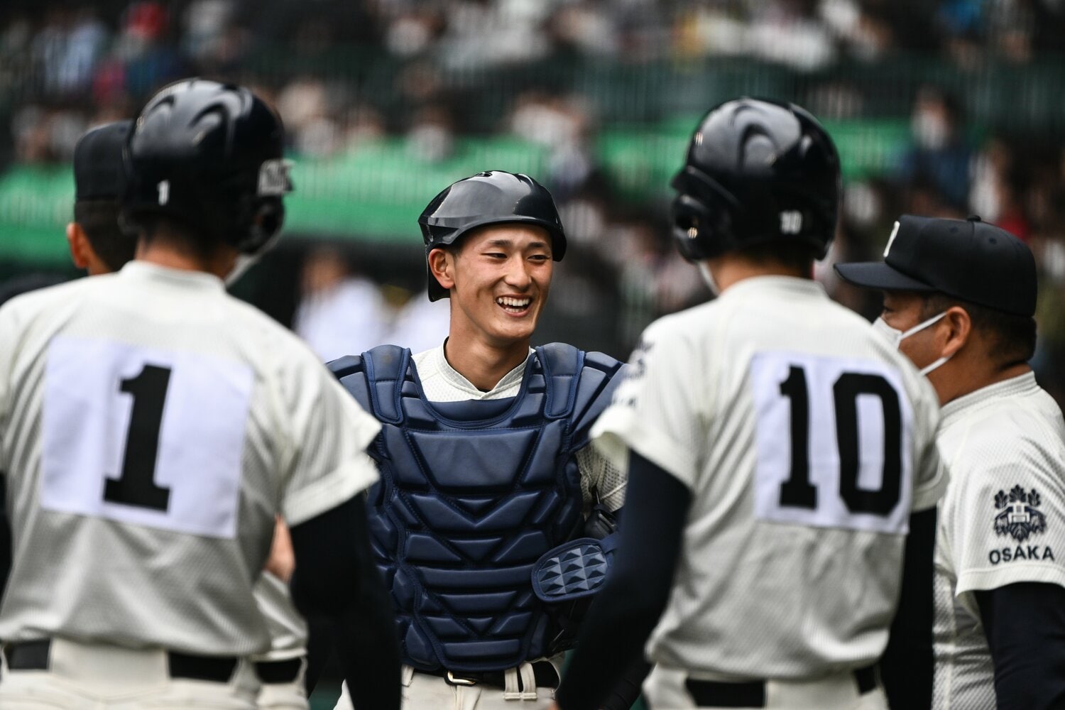 高校に入ってから本格的に捕手のポジションで経験を積んだ ©Nanae Suzuki