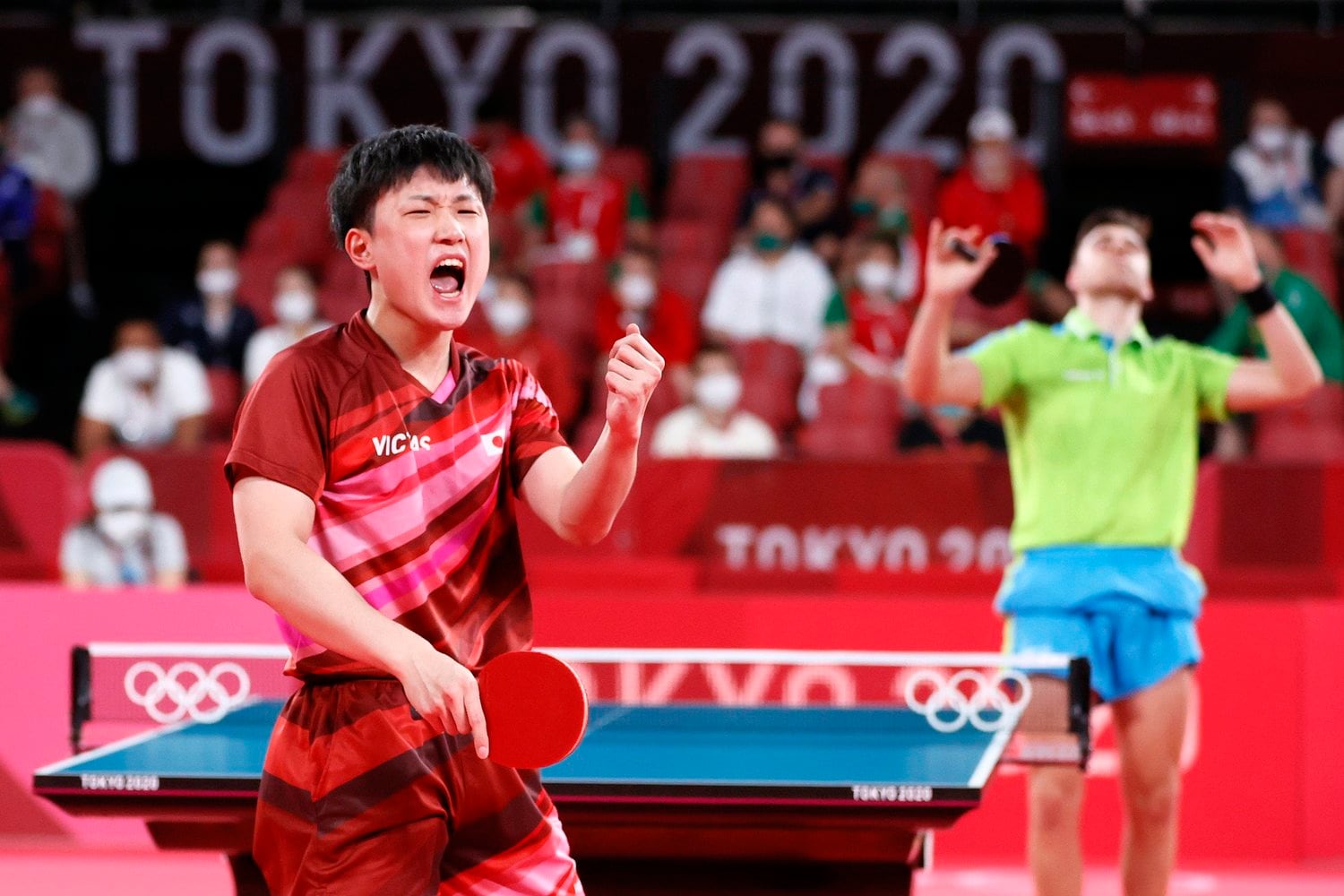 ヨルジッチ戦でポイントを奪い吠えた張本