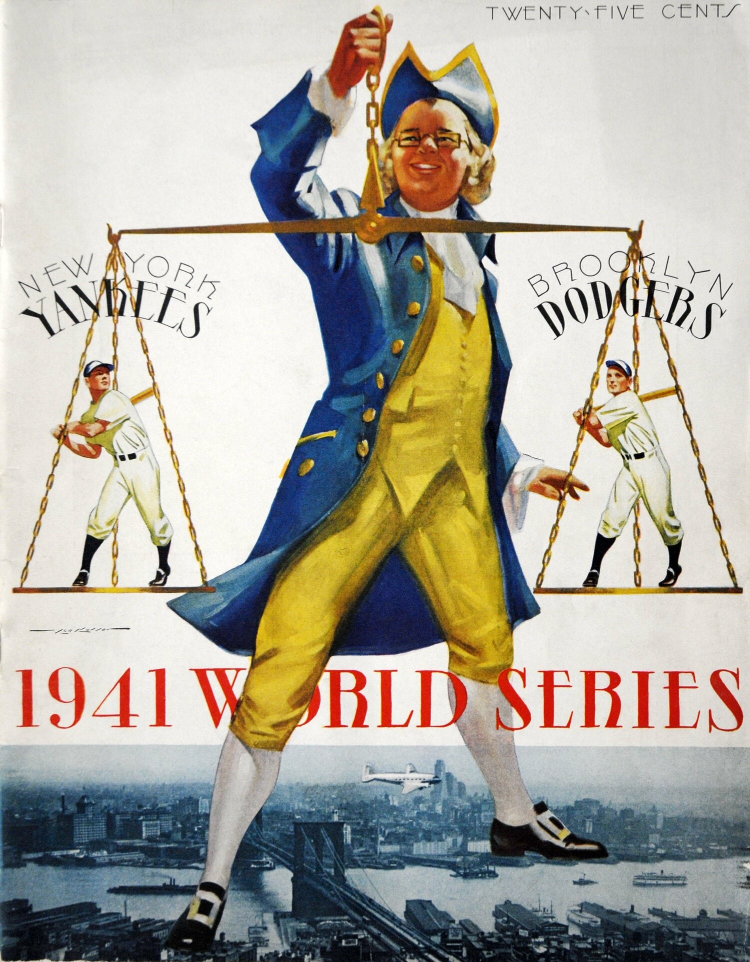 1941年、WS初対決となった際のポスター　©Getty Images