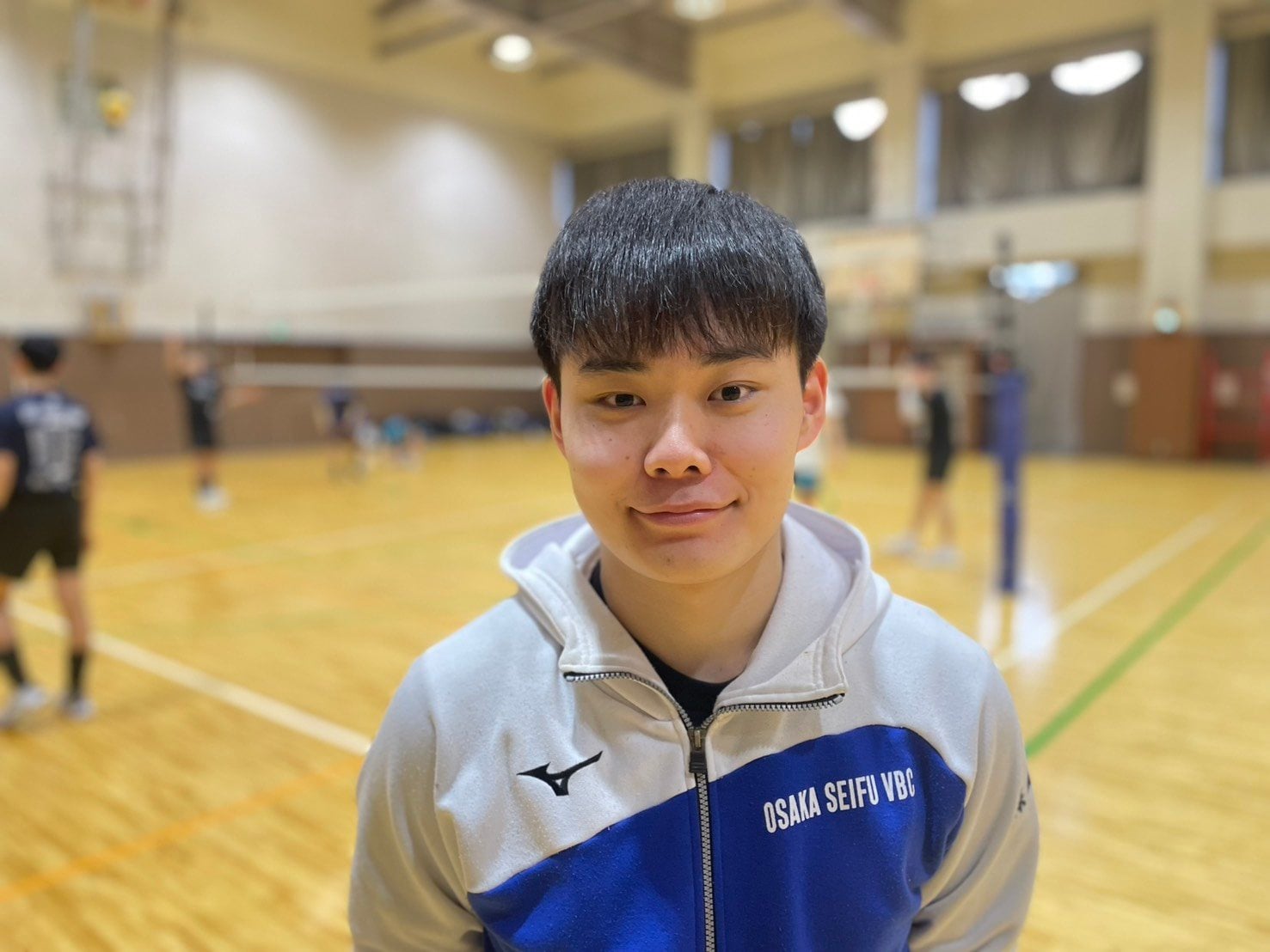 清風高校でアナリストを務めた土屋櫻太郎。この春、立命館大学に進学した（2026年3月、筆者撮影）