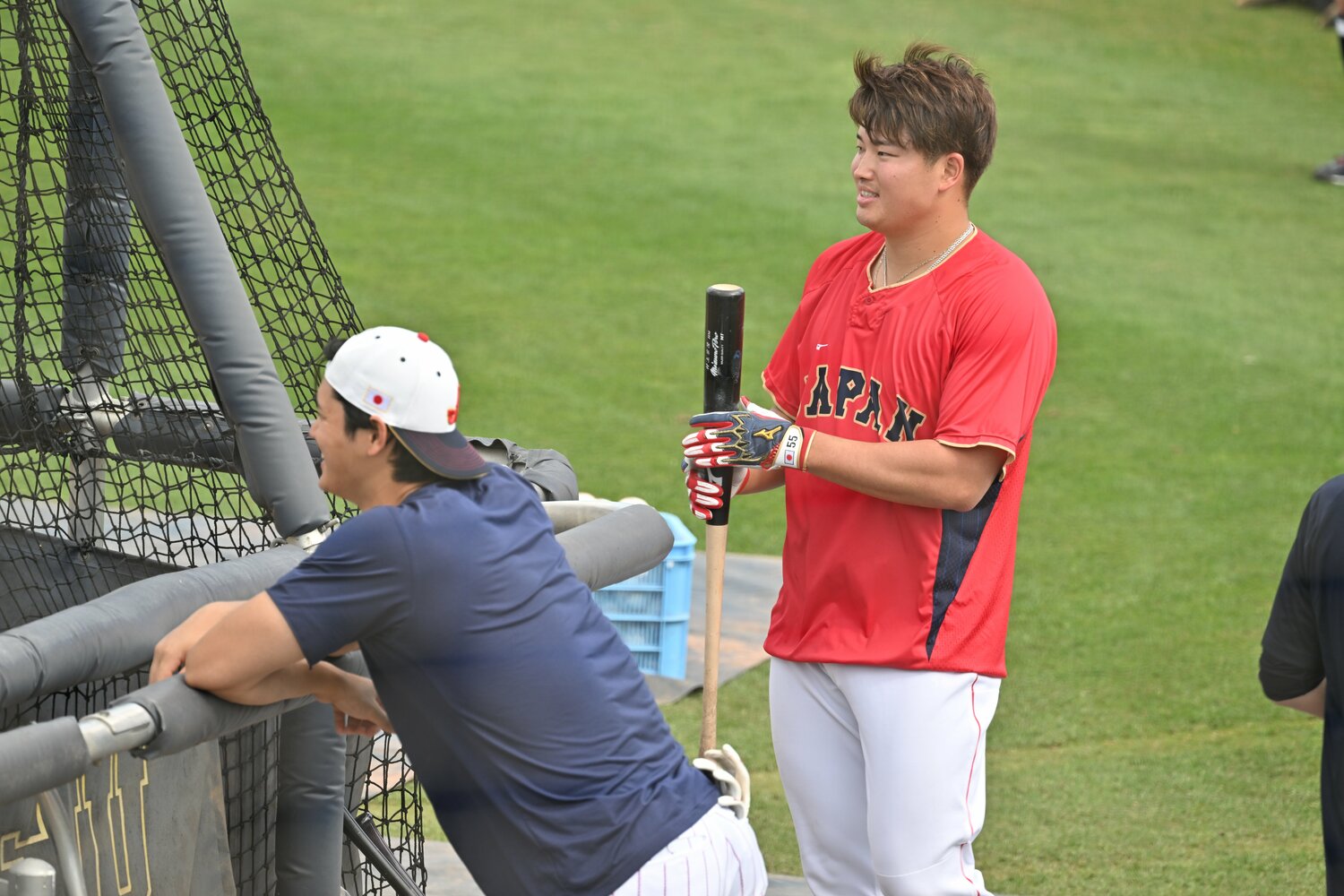 WBCでの大谷と村上　©Naoya Sanuki