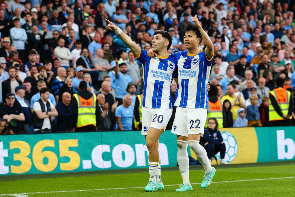 エンシソと三笘薫。ブライトンはELでどんな戦いを見せるか　©Getty Images