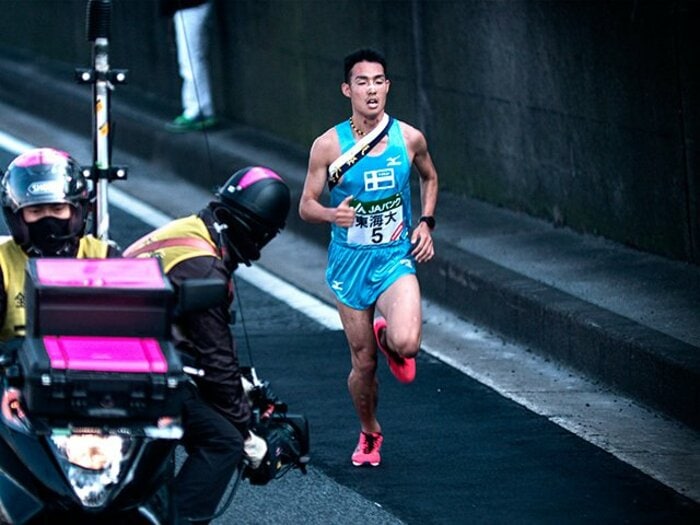 東海大学の「黄金世代」がまた1人。1年生で全日本区間賞、館沢亨次。＜Number Web＞ photograph by Shunsuke Mizukami