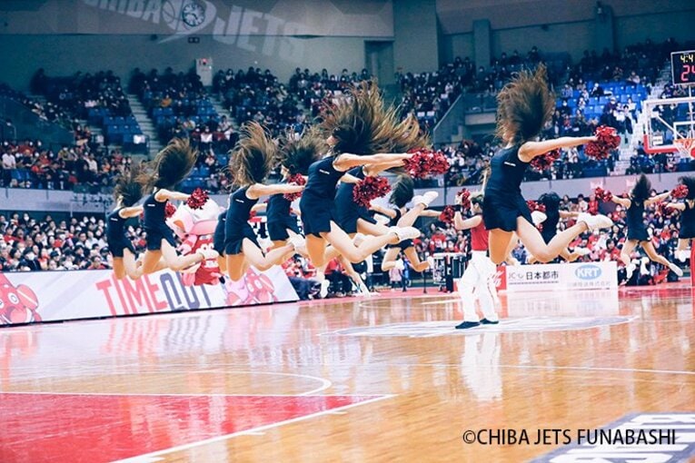 千葉ジェッツのチアリーダーズ「STAR JETS」“勝率100％”不敗神話の秘密を探る(8) ／ photograph by CHIBA JETS FUNABASHI