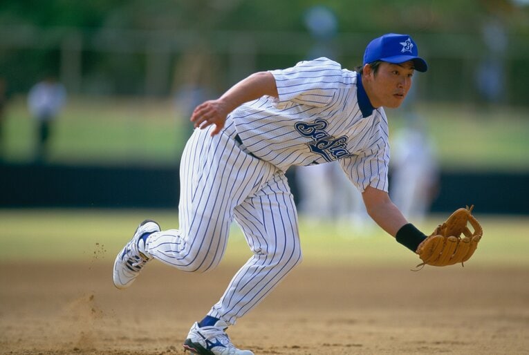 2003年、ルーキー時代ののちの「男・村田」こと村田修一　©Hideki Sugiyama