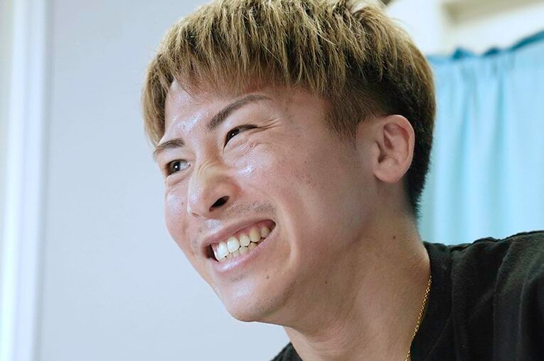 8月16日、大橋ジム（横浜）で行われた独占ロングインタビュー。米リングマガジン電子版に掲載された井上尚弥の言葉に、世界中のボクシングファンが釘付けとなった　©Naoki Fukuda