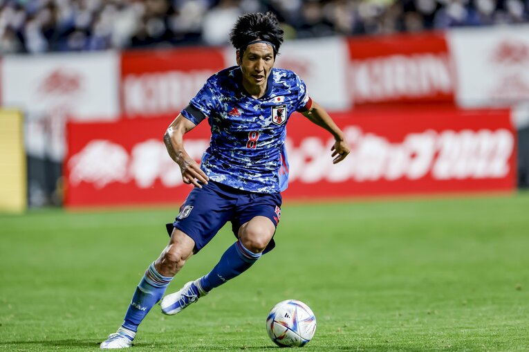 パラグアイ戦の原口　©Kiichi Matsumoto/JMPA