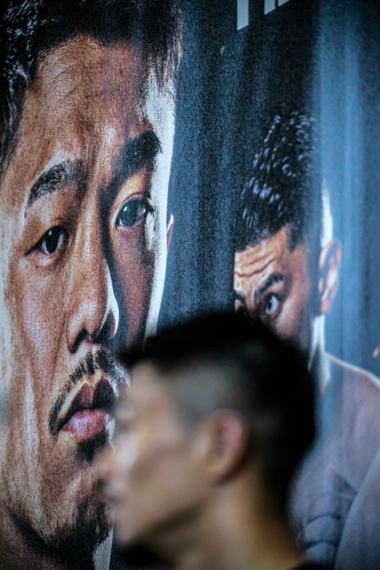 試合後の中谷潤人　©Takuya Sugiyama