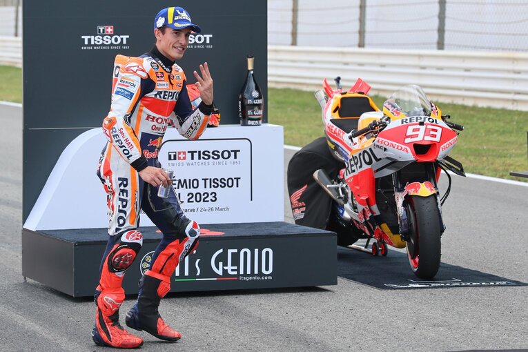 開幕戦の予選でいきなりPPを獲得して話題となったマルケスだが、ロングランとなる決勝レースでは結果を残せていない　©Satoshi Endo