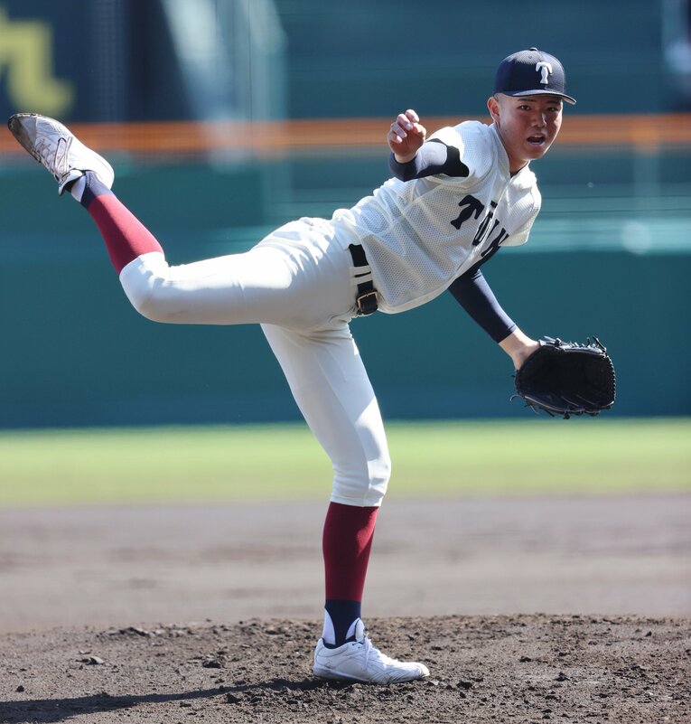 「190cmの怪物」森陽樹（2年生）　©JIJI PRESS　