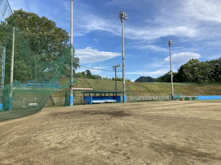 帝京大硬式野球部の練習グラウンド　©Number Web