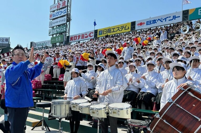 大阪桐蔭アルプスの様子（写真は2024年3月） ／ photograph by Yukiko Umetsu