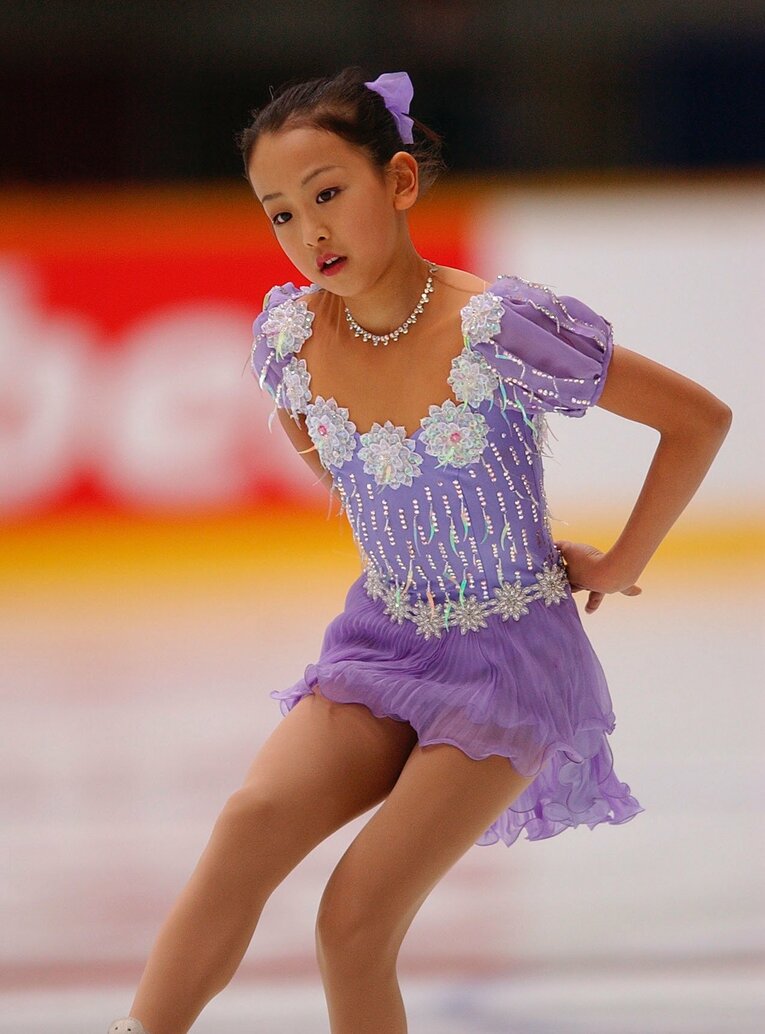 2002年の浅田真央　©JIJI PRESS