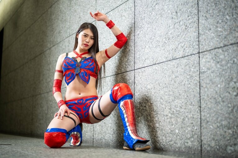 マリーゴールドのプロレスラー・橘渚　©Shiro Miyake