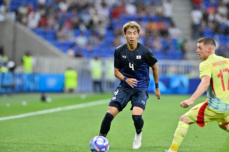 関根大輝が飛躍的に成長したと振り返るパリ五輪・スペイン戦　©Takuya Nakachi/JMPA