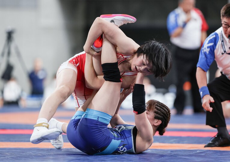 122連勝を達成した19歳の藤波朱理　©JIJI PRESS