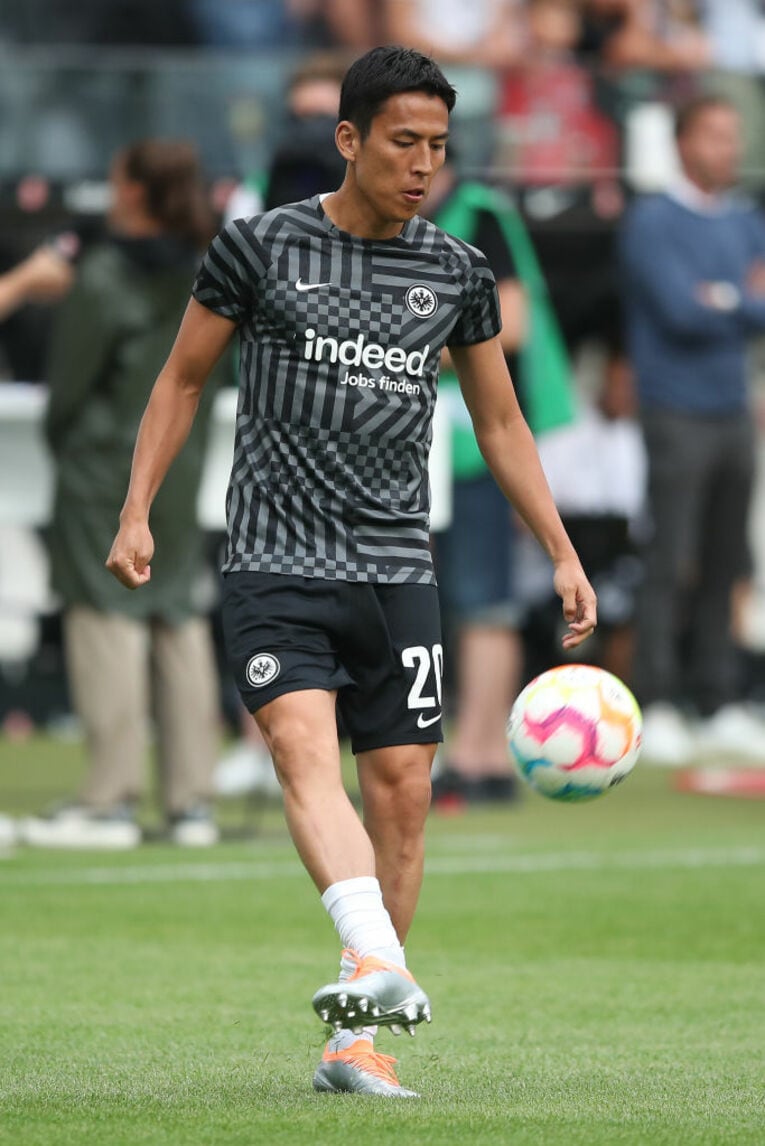 試合前の長谷部　©Getty Images