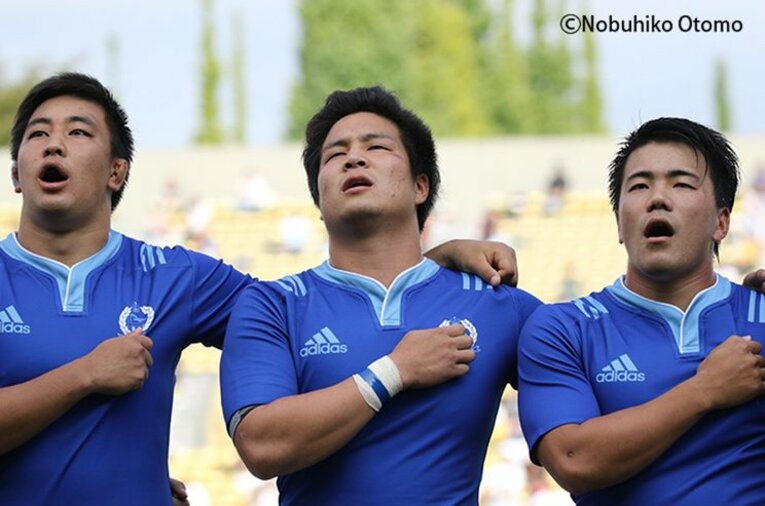 東海大時代はFB野口らとプレー。 ／ photograph by Nobuhiko Otomo