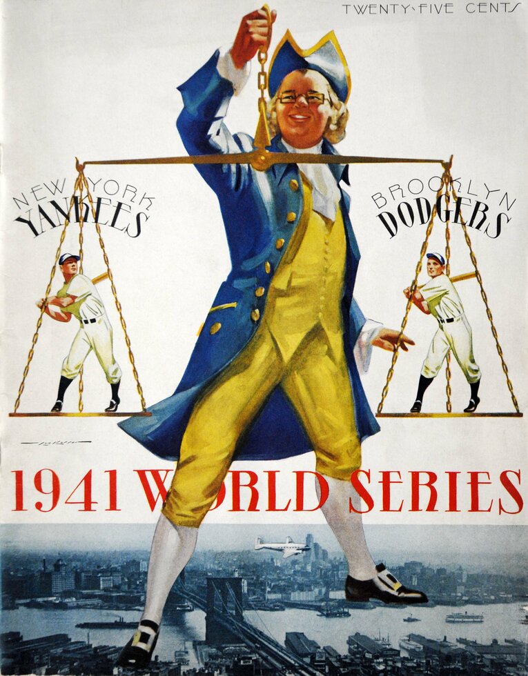 1941年、WS初対決となった際のポスター　©Getty Images