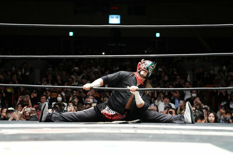 リングインするエル・デスペラード　©Masashi Hara