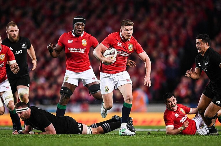 アイルランド、イングランド、ウェールズ、スコットランドのトップ選手から選抜される「ブリティッシュ＆アイリッシュ・ライオンズ」。2017年はNZと激しい戦いを繰り広げた ／ photograph by Getty Images