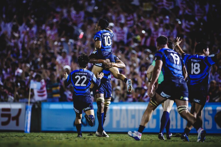 難敵フィジーを相手に劇的な逆転勝利を収めたフィジー戦　©Kiichi Matsumoto