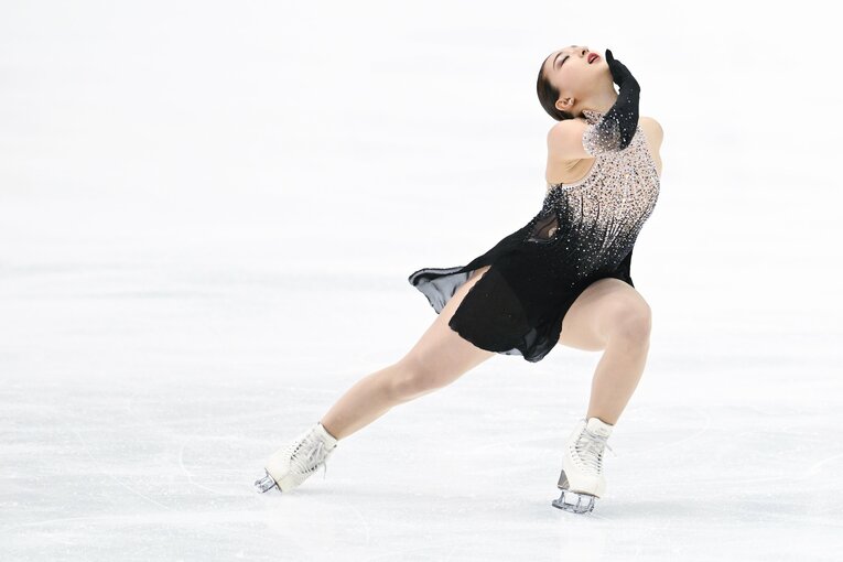 全日本選手権フリーの演技　©Asami Enomoto