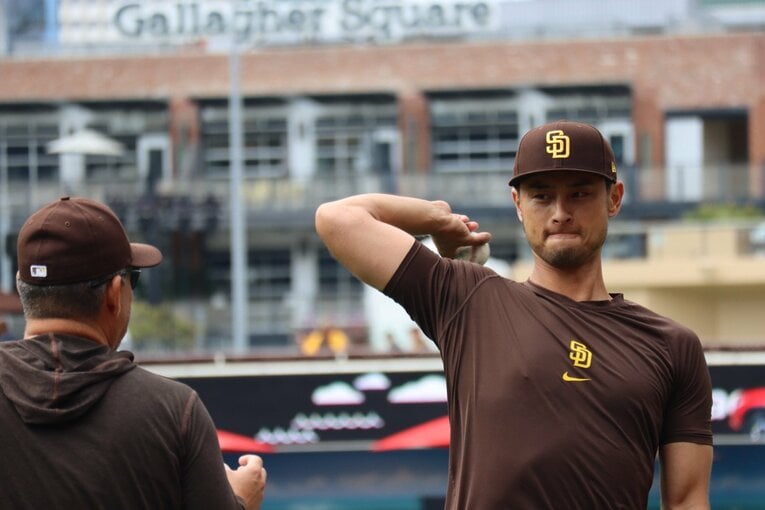 復帰登板まで慎重に調整するダルビッシュ　©Yuki Yamada