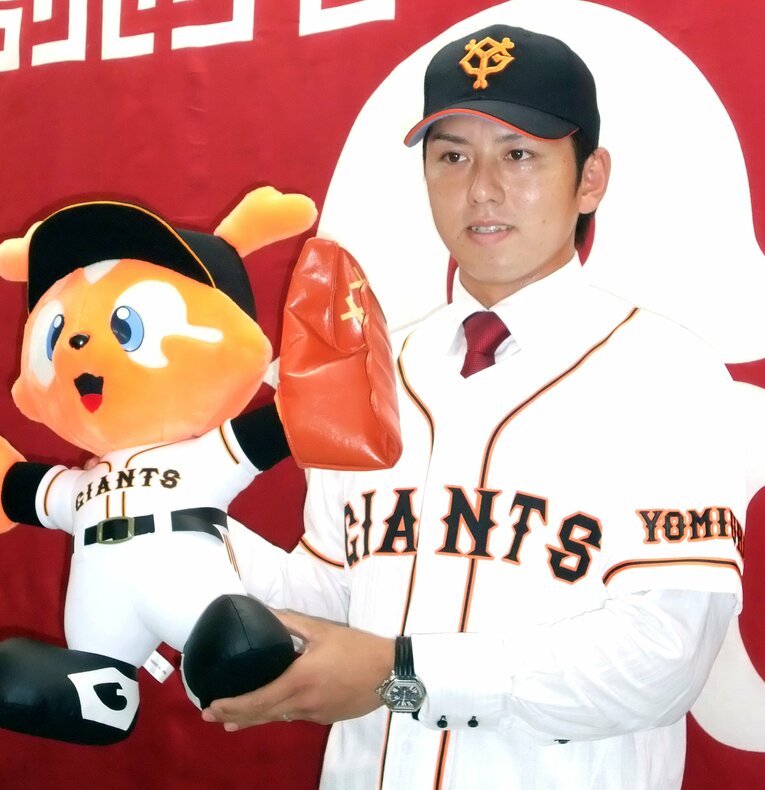 2009年、巨人に加入　©︎JIJI PRESS