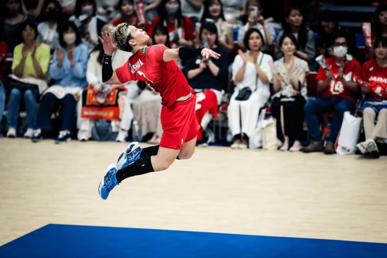ネーションズリーグ ブルガリア戦　©︎FIVB