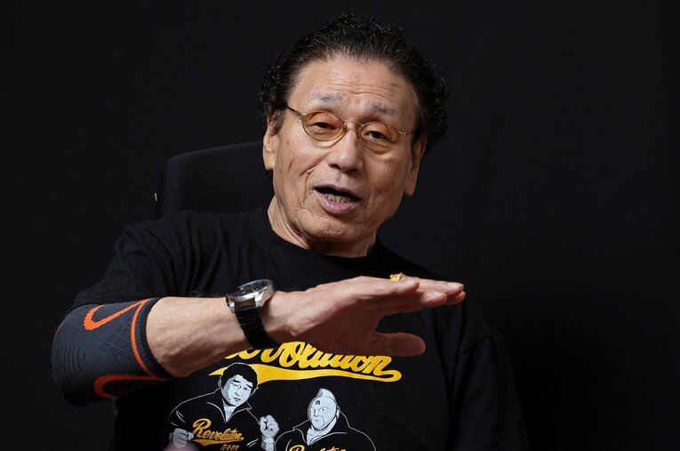 天龍源一郎（74歳）が25年前の武藤敬司とのベストバウトを語った ／ photograph by Shigeki Yamamoto