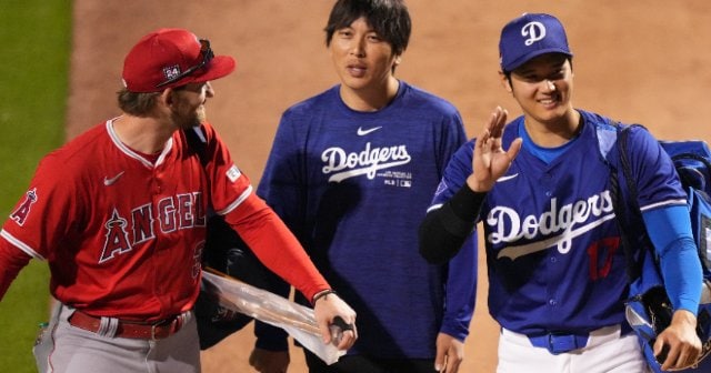 大谷翔平の“元同僚から”愛されすぎな日常…オープン戦での幸せハグ、ウォードが語っていた“奇抜なオオタニ評”「たくさんの思い出がある」（2／2） -  MLB - Number Web - ナンバー