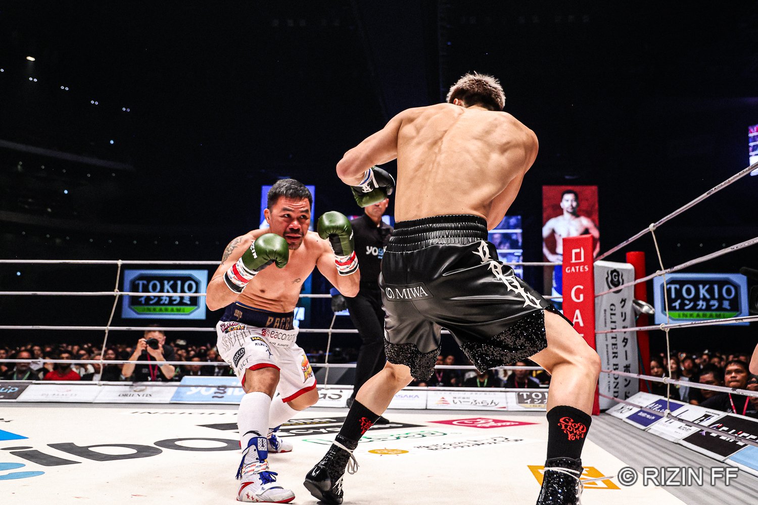 パッキャオ有利の下馬評が圧倒的だった一戦だが…　©RIZIN FF