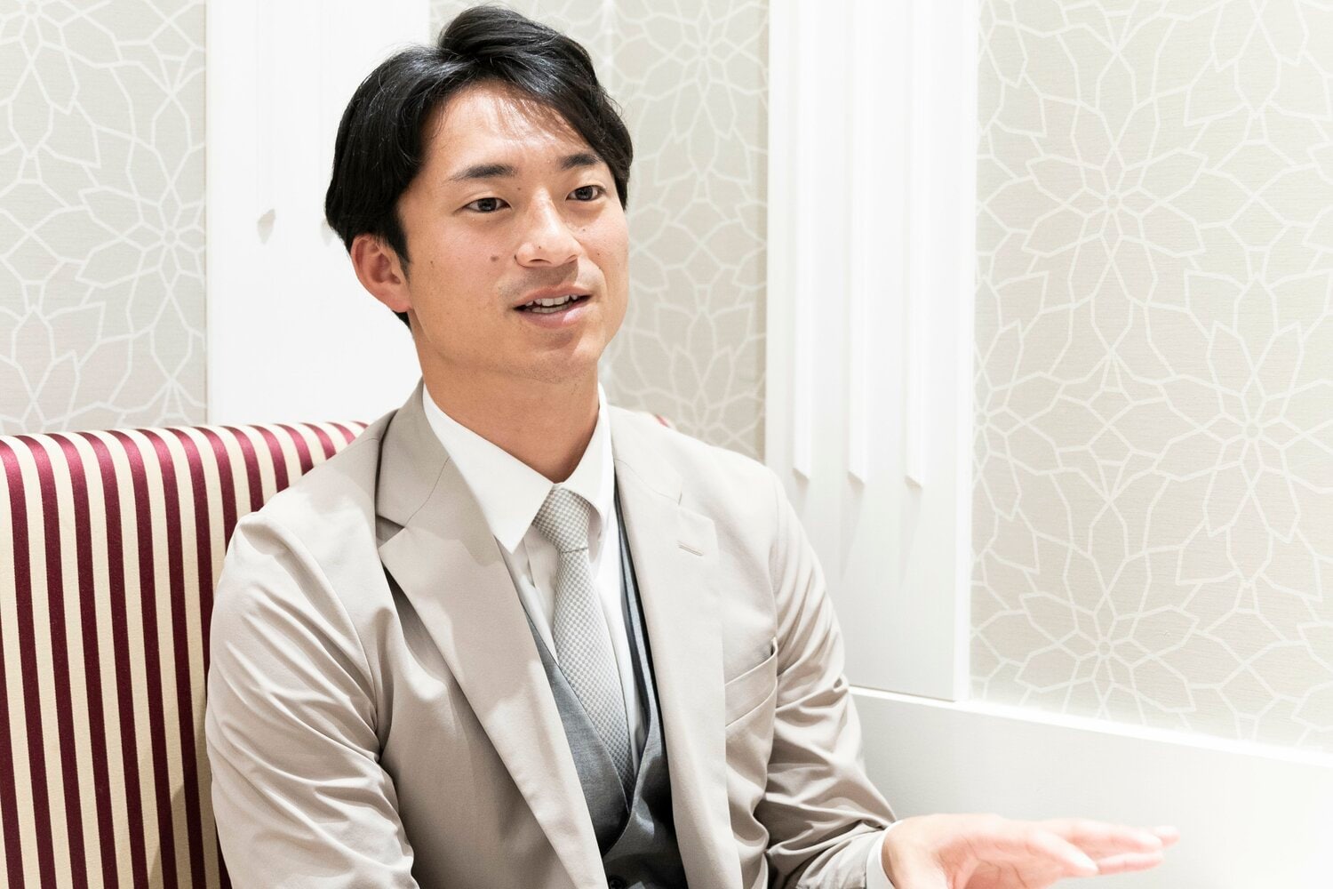 現在は会社員として働く林。1年生ながら司令塔として日本一＆MVPに輝いた　©Naoki Kitagawa