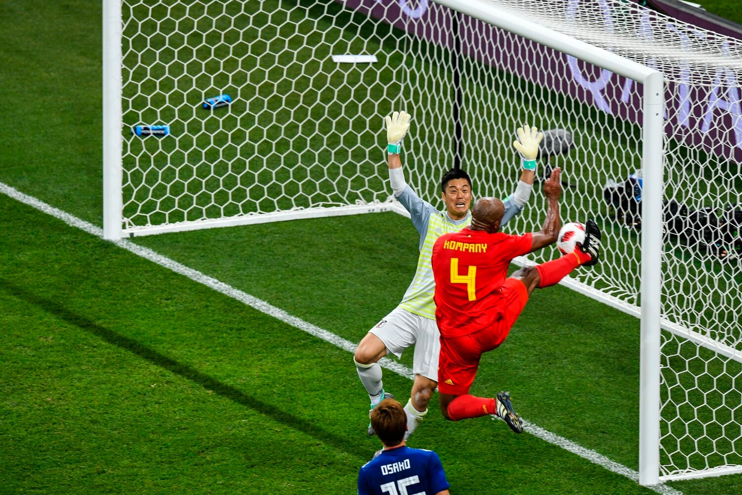 ロシアW杯ベルギー戦の川島　©Takuya Sugiyama/JMPA