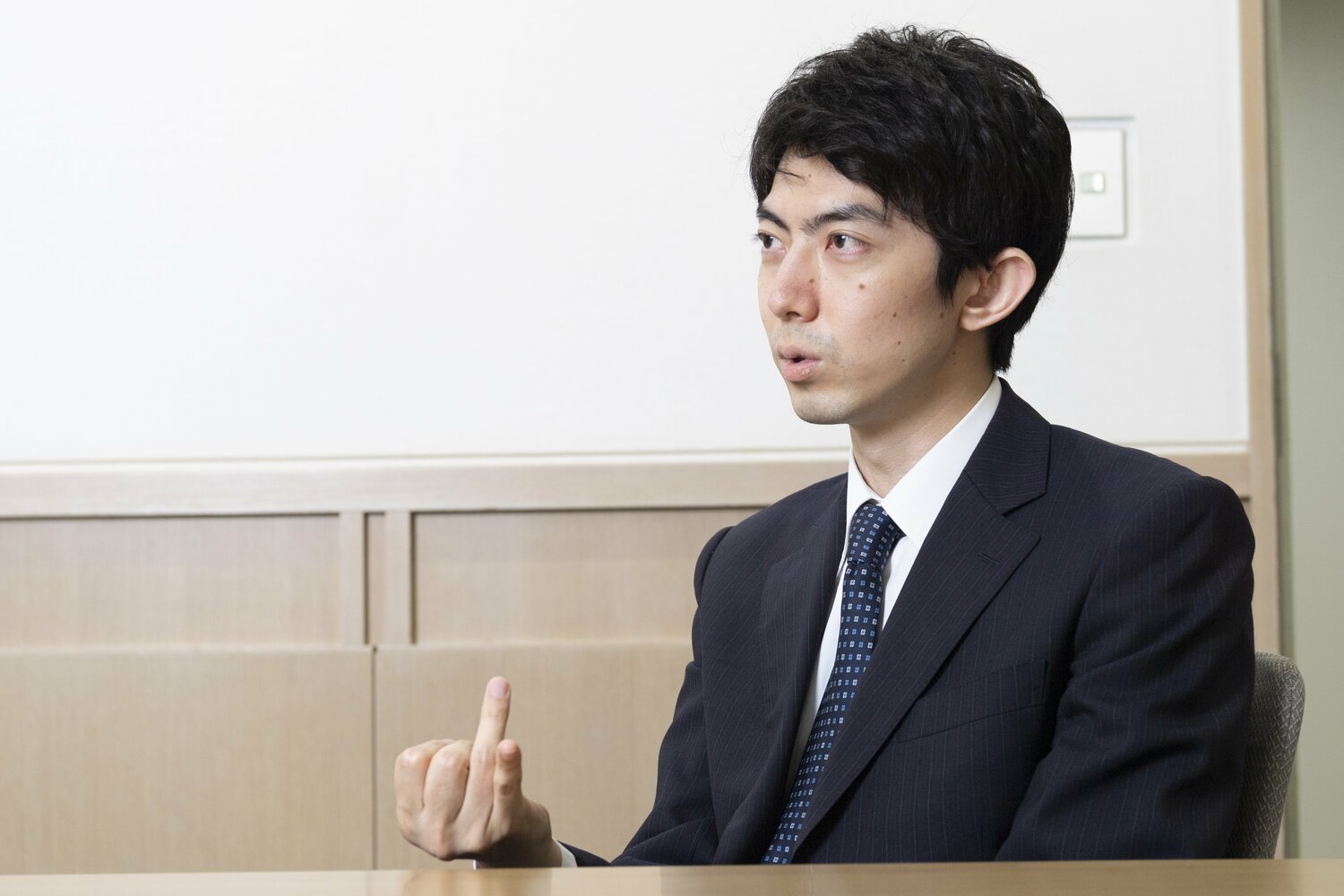 早大卒の中村七段。幅広い視野で将棋普及に携わっている（2021年撮影）©Tomosuke Imai