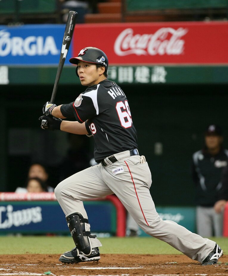 現役時代の肘井さん　©JIJI PRESS