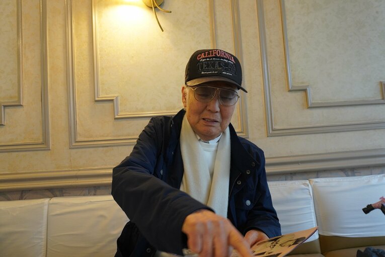 当時を回想する八名信夫さん（現・俳優）。1956年から3年間、東映フライヤーズに在籍した ©NumberWeb