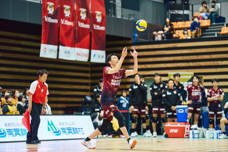 今季からVC長野トライデンツでプレーする松本慶彦　©︎VCNAGANOTRIDENTS