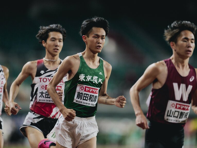 昨年5月の日本選手権１万mでは3位に食い込み、学生新記録をマークした　©Yuki Suenaga