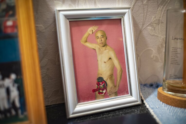 店内にはらっきょさん思い出の写真も飾られている　©Takuya Sugiyama