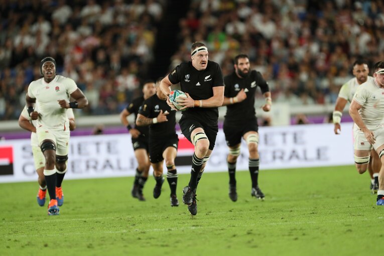 少年時代の憧れはオールブラックスのLOブロディ・レタリック（写真は19年W杯）©Naoya Sanuki