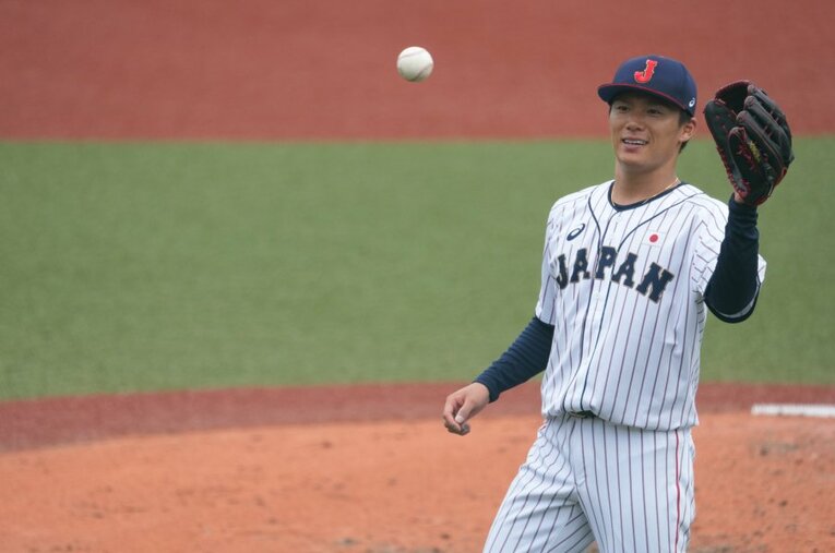 侍ジャパン初戦のマウンドを任せられた山本由伸（オリックス） ／ photograph by Masaki Fujioka/JMPA