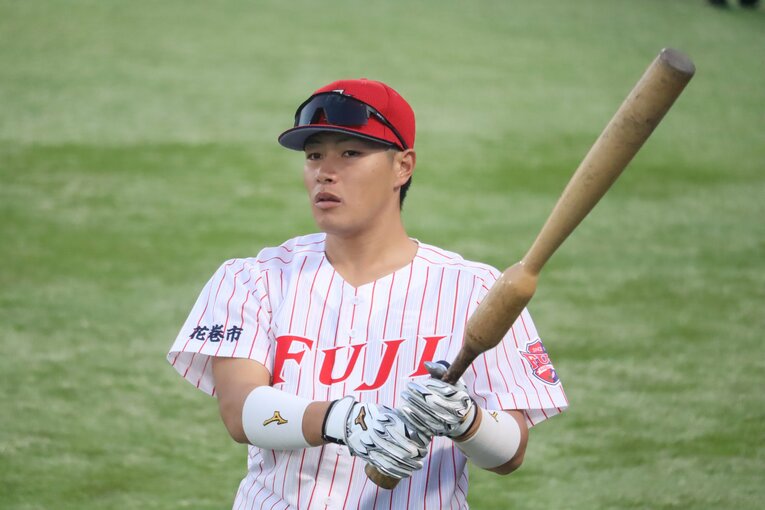 オリックスから1位指名を受けた麦谷祐介　©Genki Taguchi