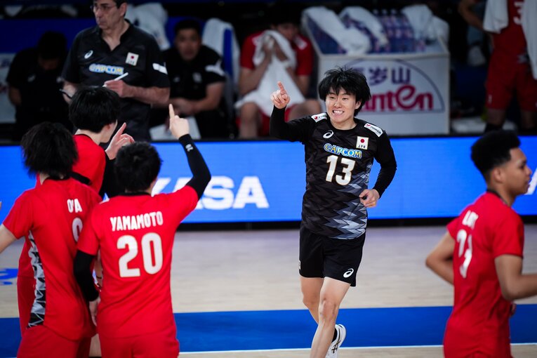 小川智大（VNLポーランド戦）　©︎Volleyball World
