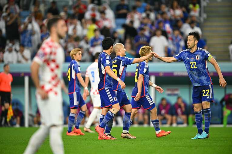 クロアチア戦の先制ゴール　©︎Takuya Kanako/JMPA